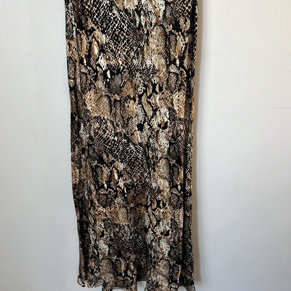 Dress Forum Women’s Snakeskin Print Sleeveless Maxi Dress Size Large ^ - Picture 3 of 8